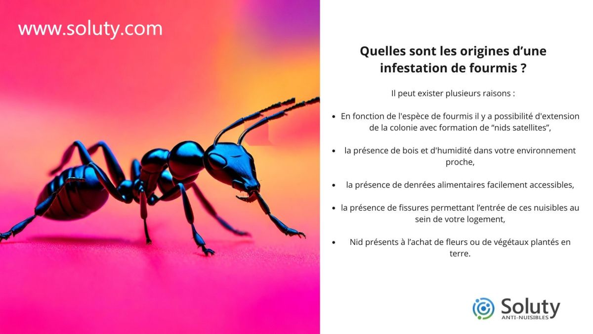 Les principales raisons à une infestation de fourmis