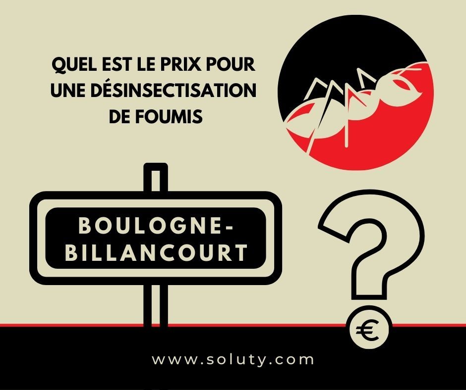 Boulogne Billancourt quel est le prix pour la désinsectisation de fourmis ?