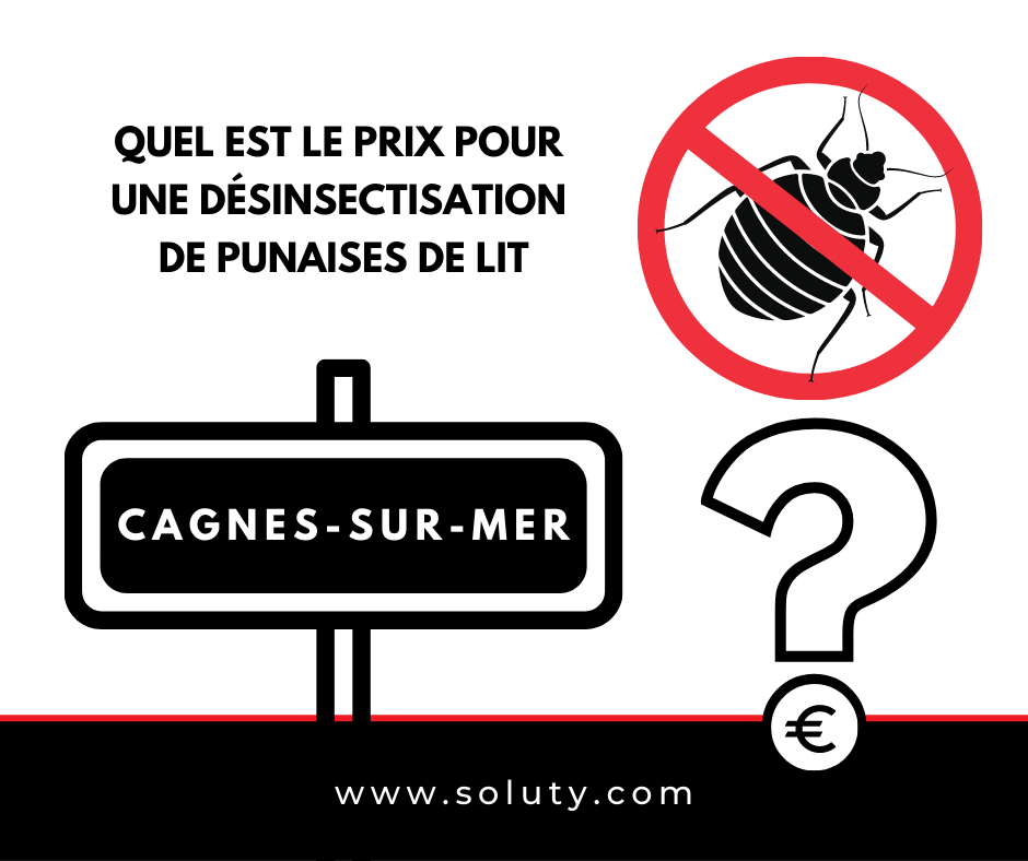 CAGNES-SUR-MER quel est le prix pour la désinsectisation de punaises de lit ?