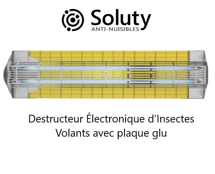 Destructeur Électronique d’Insectes Volants avec plaque glu