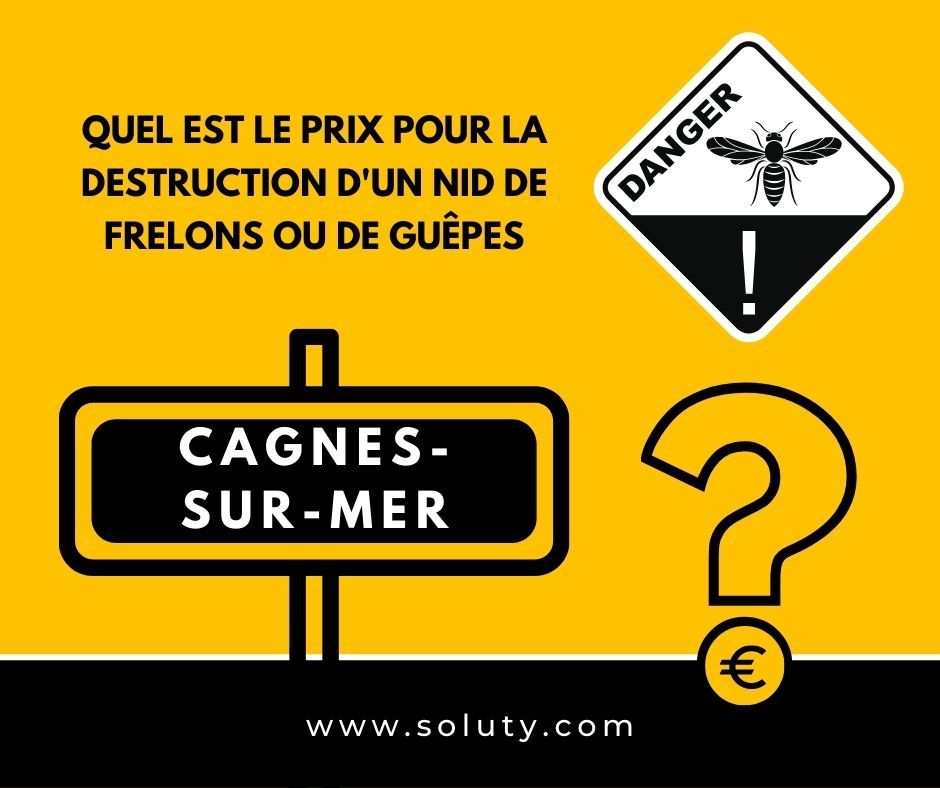 CAGNES SUR MER quel est le prix pour la destruction d'un nid de frelons ou de guêpes  ?