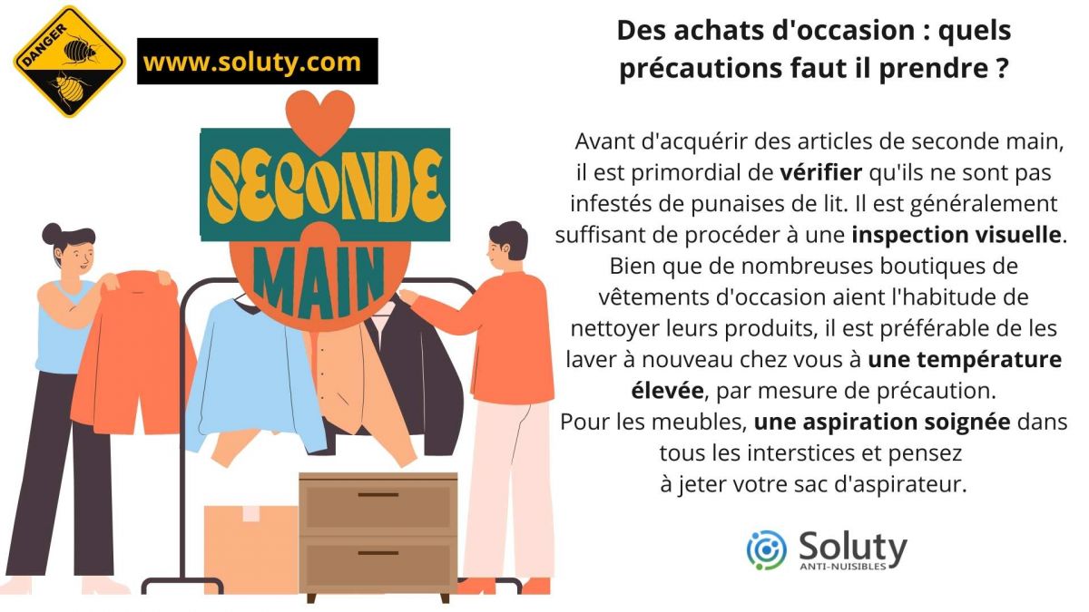 Des achats d'occasion : quels précautions faut-il prendre avec les punaises de lit ?