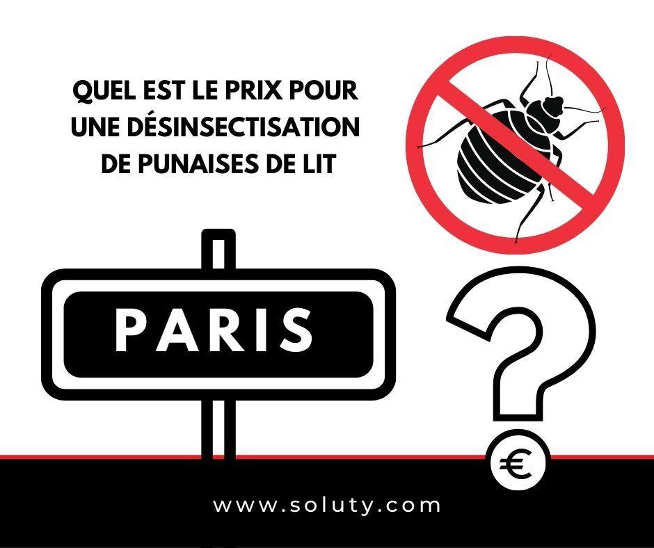 PARIS quel est le prix pour la désinsectisation de punaises de lit ?