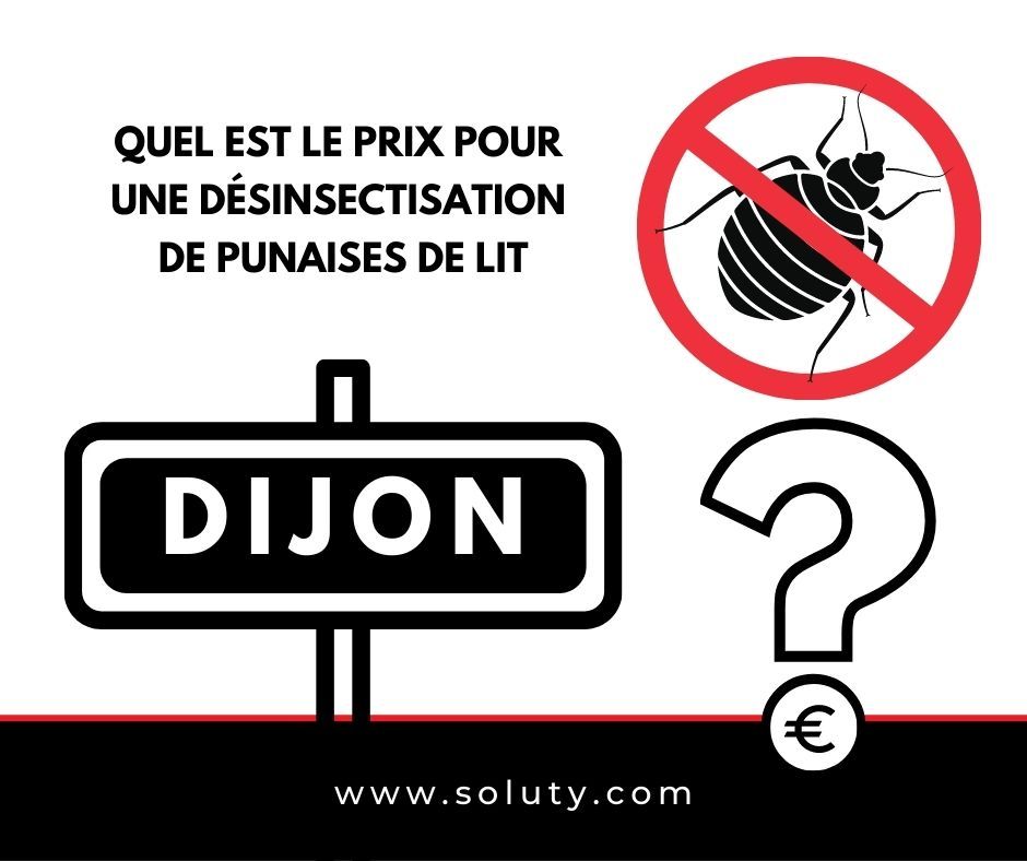 DIJON quel est le prix pour la désinsectisation de punaises de lit ?