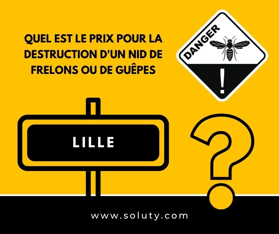 LILLE quel est le prix pour la destruction d'un nid de frelons ou de guêpes ?