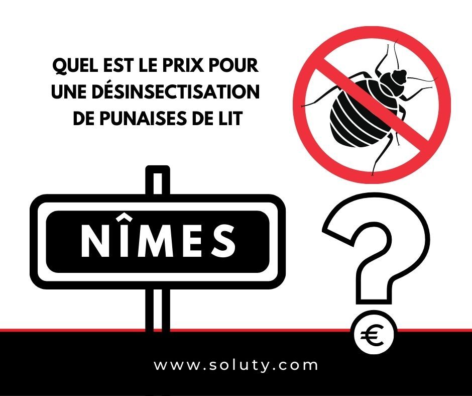 Nîmes quel est le prix pour la désinsectisation de punaises de lit ?