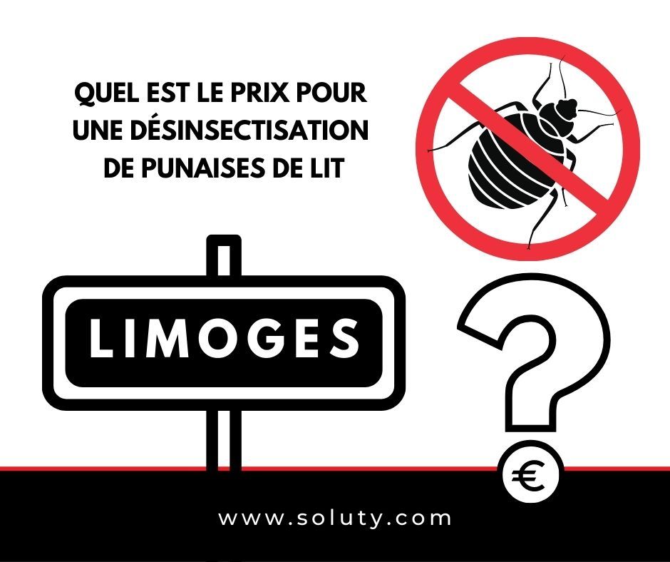 LIMOGES quel est le prix pour la désinsectisation de punaises de lit ?