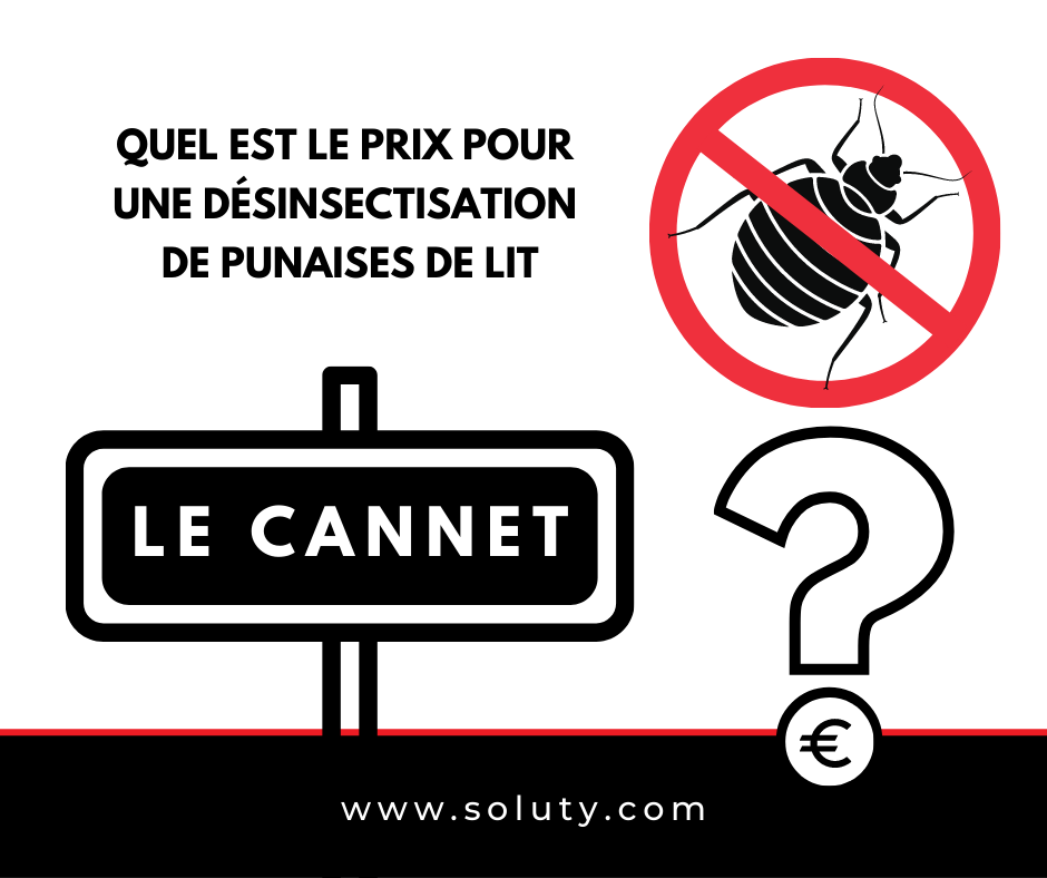 LE CANNET quel est le prix pour la désinsectisation de punaises de lit  ?