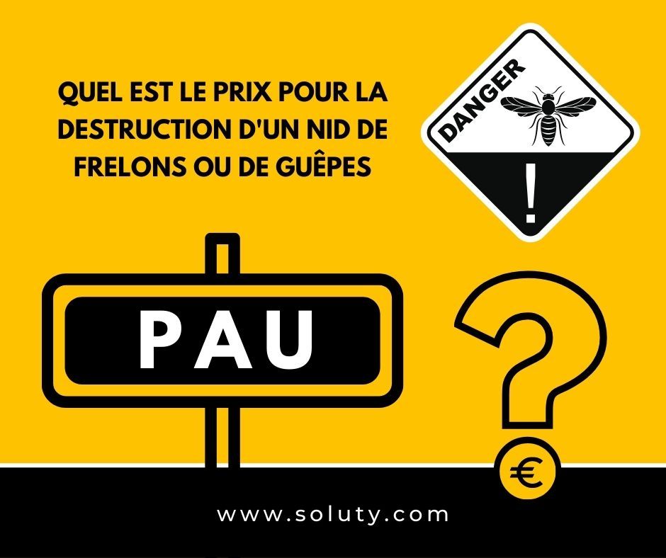 quel est le prix pour la destruction d'un nid de frelons ou de guêpes