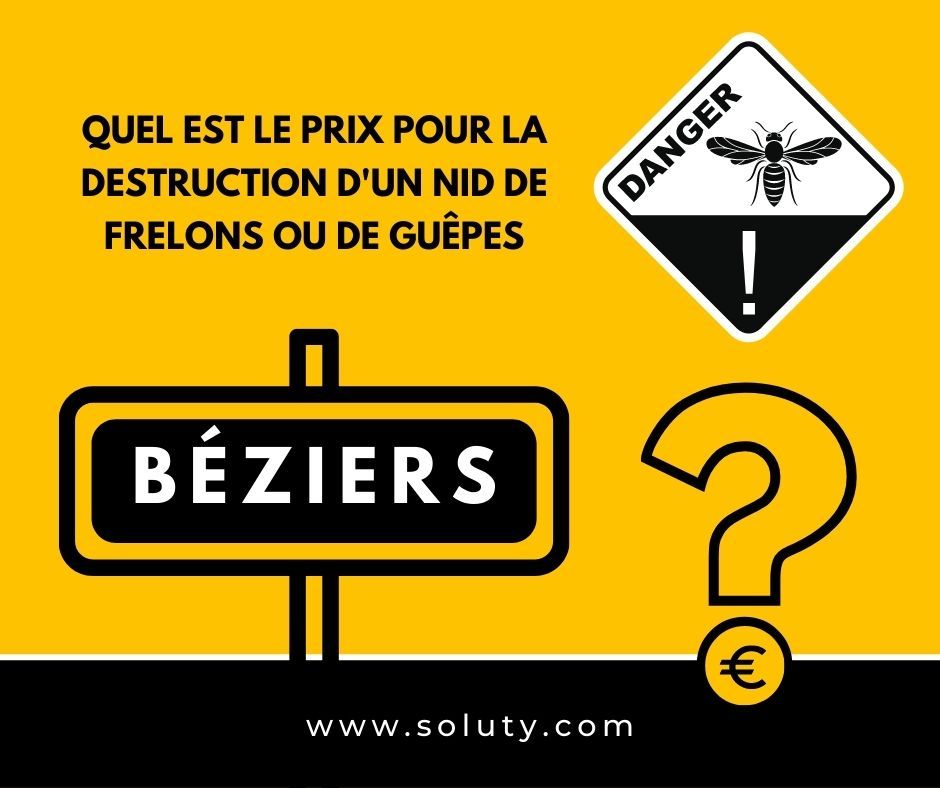 quel est le prix pour la destruction d'un nid de frelons ou de guêpes