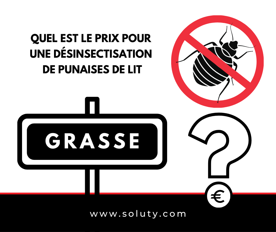 GRASSE quel est le prix pour la désinsectisation de punaises de lit ?